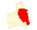 Map of Putre commune in Arica and Parinacota Region