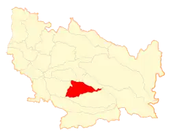 Location of San Ignacio commune in the Ñuble Region