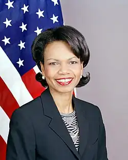 66th Secretary of State and 19th National Security Advisor Condoleezza Rice