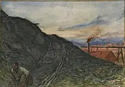 Path descending from the slag heap