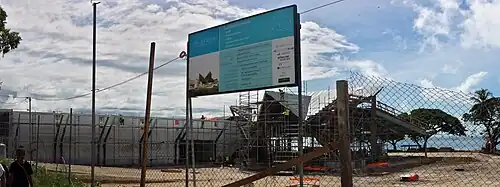 Building site of new Coral Sea Resort.