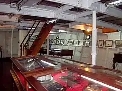 Naval museum exhibits