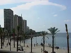 Image 26Palm trees at the seafront in Corniche Beirut (from Culture of Lebanon)