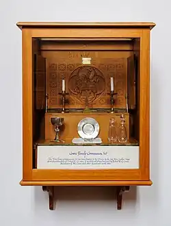 Image 5Travelling communion set of William Cowie, by Bjankuloski06 (from Wikipedia:Featured pictures/Culture, entertainment, and lifestyle/Religion and mythology)