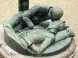 Bartholomé's sculpture on his wife's grave at Bouillant near Crépy-en-Valois