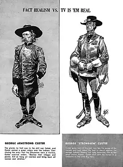 Caricatures of George Armstrong Custer by illustrator/cartoonist Jack Davis