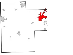 Location within Creek County and Oklahoma
