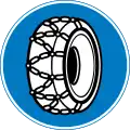 Snow chains mandatory