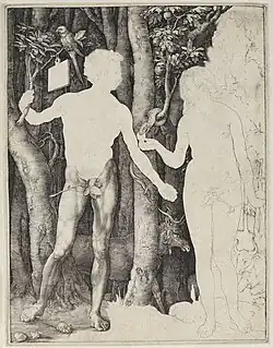 Second trial proof of the Adam and Eve, Albertina (DG1930.1450)