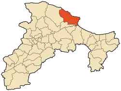 Location of Béjaïa, Algeria within Béjaïa Province