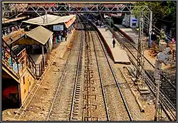 Platforms on the Western side of Dadar railway station