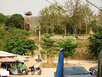 Border control gate at Dan Sing Khon