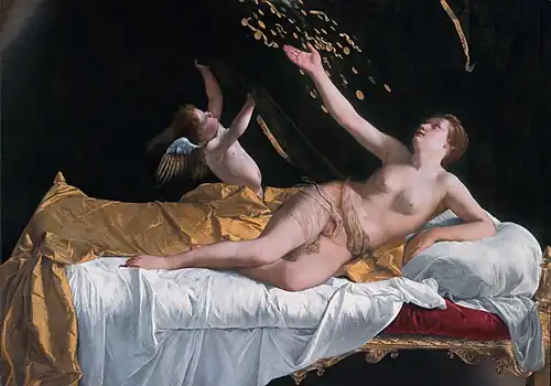 Orazio Gentileschi, Danaë, 1621