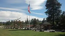 Veterans Memorial at Loggers Day field
