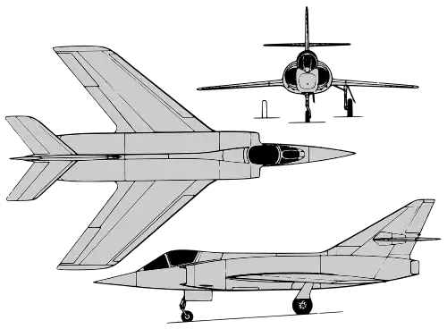 Multi-angled depiction of an Etendard IV