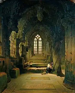 Entrance to the Crypt, Roslin Chapel by David Roberts