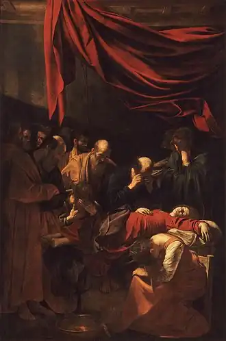 Death of the Virgin, Caravaggio, 1606
