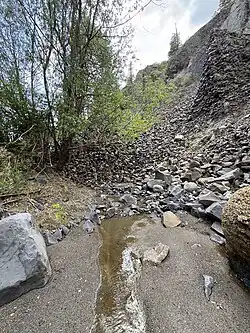 Deep Creek reemerging in Deep Creek Canyon