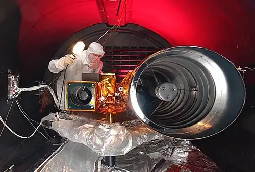 Cameras of the Flyby spacecraft, HRI at right, MRI at left