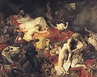 Eugène Delacroix, 1827, Death of Sardanapalus, Louvre, Paris