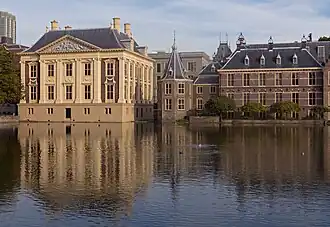 Exterior seen from the Hofvijver in 2015