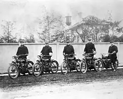 Nassau County deputy sheriffs patrolling on motorcycles, cicra 1911[10]