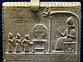 Detail, Sun God Tablet from Sippar, Iraq, 9th century BCE. British Museum