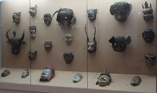 A View of the Different Masks Present in the North East Tribal Lifestyle Gallery Buddha Statutes and Other Artefacts