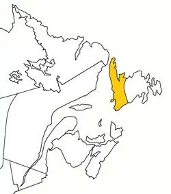 Boundaries of the diocese within the Ecclesiastical Province of Canada