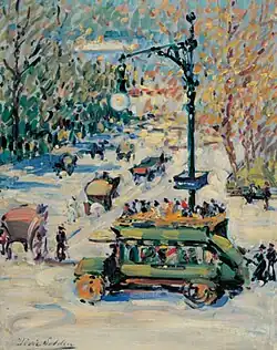 79th and Riverside Drive, 1915, oil on canvas, Cincinnati Art Museum