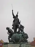 Sculpture of István Dobó, The hero of Eger, who defended the Eger castle in the Turkish wars in 1552