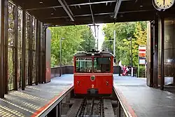 Railcar Bhe 1/2 2 (SLM) in the upper terminus