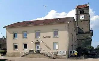 The town hall in Dompierre