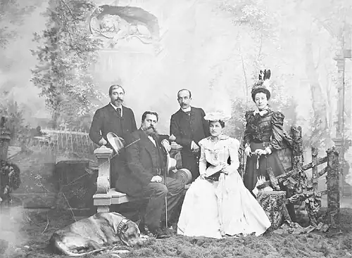 Carlos VII, Cerralbo, and others, 1895