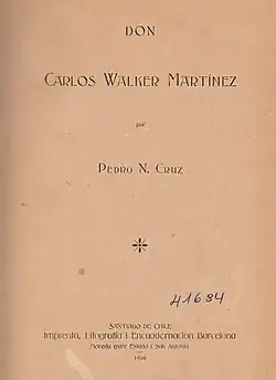 Don Carlos Walker Martínez, Biografía, 1904.