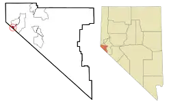 Location of Stateline, Nevada