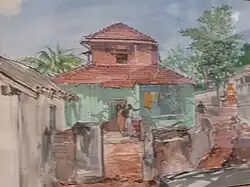 Painting at the library.