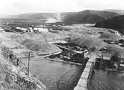 Sandbars made by dredge, Klondike, 1913
