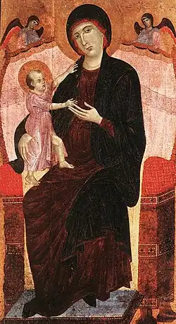 Duccio di Buoninsegna, Gualino Madonna, c. 1285, 157 × 86&nbsp;cm