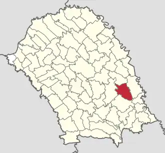 Location in Botoșani County