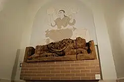 Lion and Goddess Nana, Penjikent, 6th-8th c AD