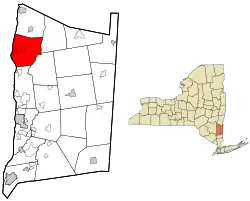 Location of Rhinebeck, New York