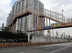 The footbridge, taken in 2021