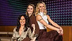 2025 hosts (final): Sandra Studer, Hazel Brugger and Michelle Hunziker