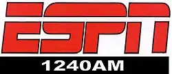 WIOV's logo under previous "ESPN 1240" branding