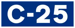 Autovía C-25 shield}}