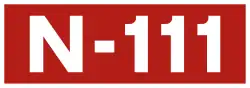 National road N-111 shield}}