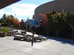 One of Malin's concrete dinosaurs at the Utah Field House of Natural History.