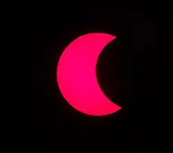 Partial eclipse from Uruguay