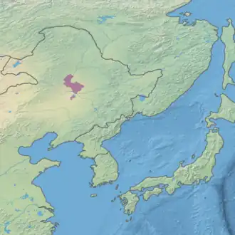 Ecoregion territory (in purple)